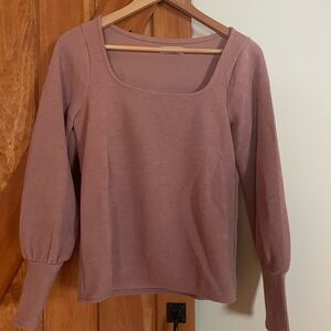 Madewell Dusty Pink Knit Top